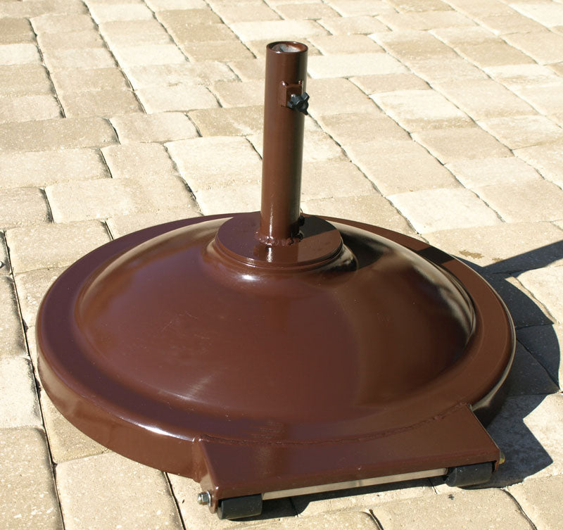 Cape Round Umbrella Base with Wheels and Filled with Concrete